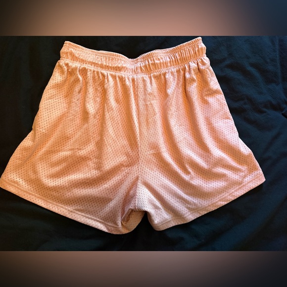 INAKA Power Mesh Gym Shorts Peach Size XL Athletic Training Shorts With Pockets - Picture 6 of 6